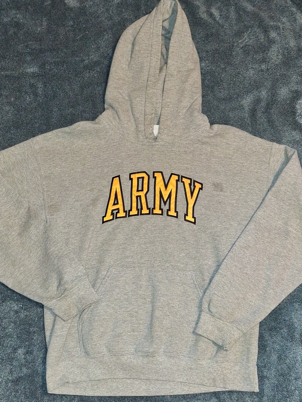 Oarsman Gray 'ARMY' Hooded Sweatshirt - Classic Collegiate Pullover